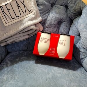 RAE DUNN CHRISTMAS WINE GLASSES